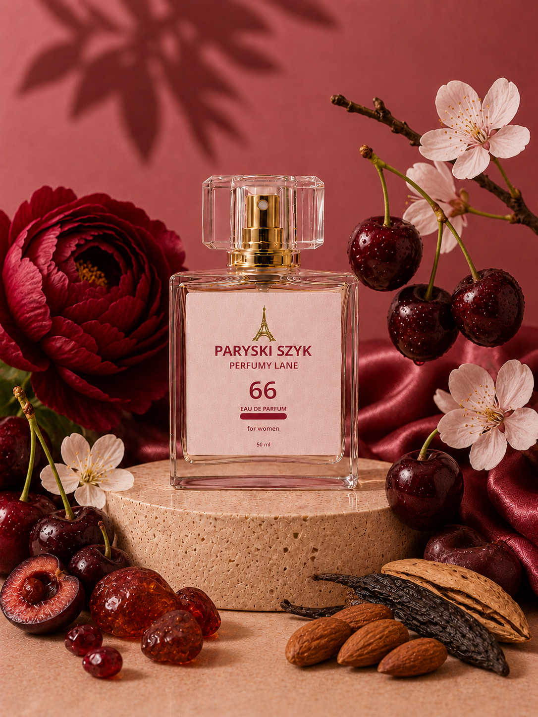 Perfumy lane inspirowane Tom Ford Lost Cherry, słodki i niszowy zapach unisex o nutach wiśni – Paryski Szyk